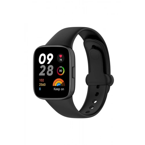 Mey İthalat®   Redmi Watch 3 Origin Silikon Kordon - Siyah