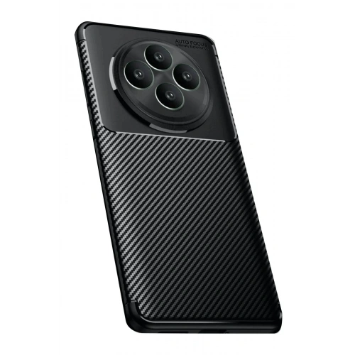 Mey İthalat®   Reno 11 FS Kılıf Auto Focus Karbon Kapak - Siyah