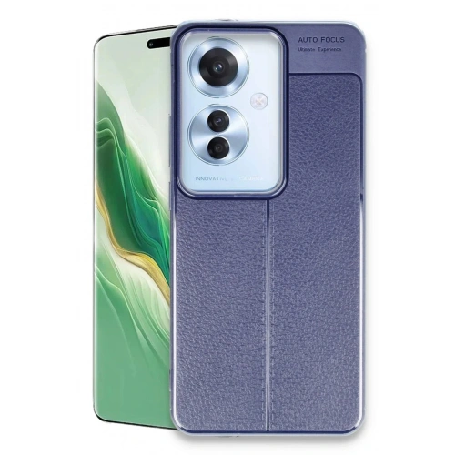 Mey İthalat®   Reno 11F Kılıf Auto Focus Kapak - Lacivert