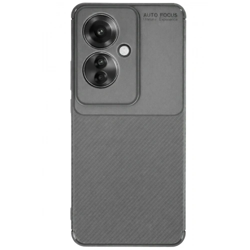 Mey İthalat®   Reno 11F Kılıf Auto Focus Karbon Kapak - Gri