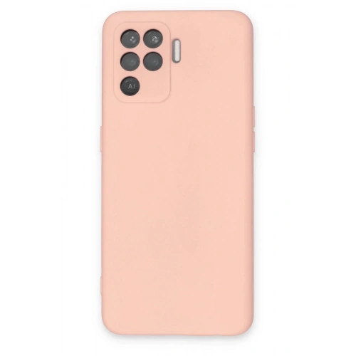 Mey İthalat®   Reno 5 Lite Kılıf Nano içi Kadife Silikon - Pudra