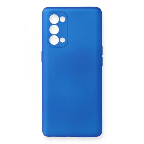 Mey İthalat®   Reno 5 Pro Kılıf First Silikon - Mavi