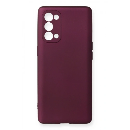 Mey İthalat®   Reno 5 Pro Kılıf First Silikon - Mürdüm