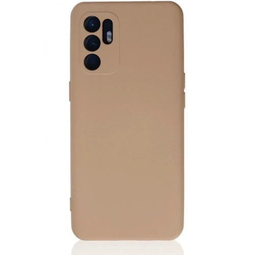 Mey İthalat®   Reno 6 Kılıf Nano içi Kadife Silikon - Pudra