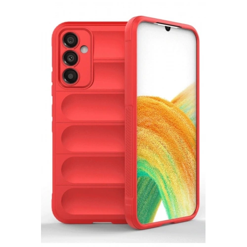 Mey İthalat®  Samsung A36 Kılıf Optimum Silikon - Kırmızı