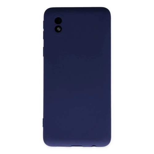 Mey İthalat®  Samsung Galaxy A01 Core Kılıf Nano içi Kadife Silikon - Lacivert