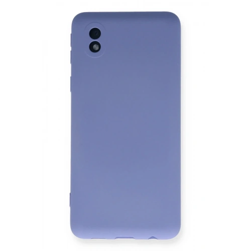 Mey İthalat®  Samsung Galaxy A01 Core Kılıf Nano içi Kadife Silikon - Lila