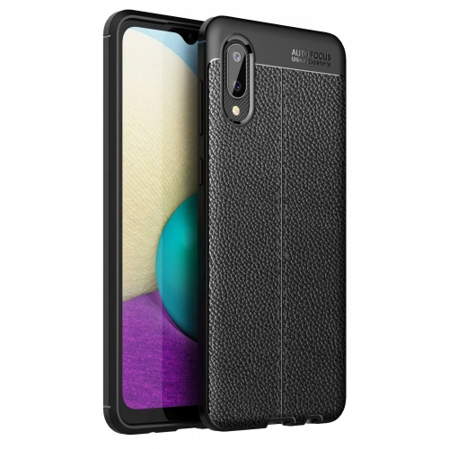 Mey İthalat®  Samsung Galaxy A02 Kılıf Auto Focus Kapak - Siyah
