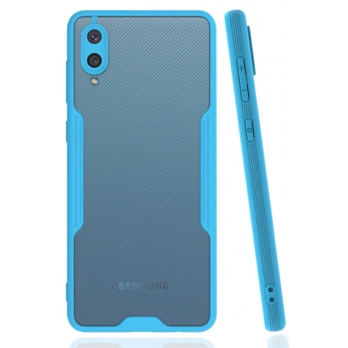 Mey İthalat®  Samsung Galaxy A02 Kılıf Platin Silikon - Mavi