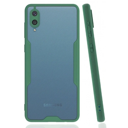 Mey İthalat®  Samsung Galaxy A02 Kılıf Platin Silikon - Yeşil