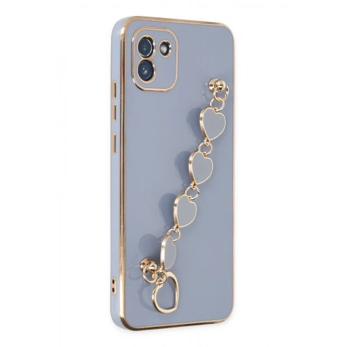 Mey İthalat®  Samsung Galaxy A03 Kılıf Esila Silikon - Gri
