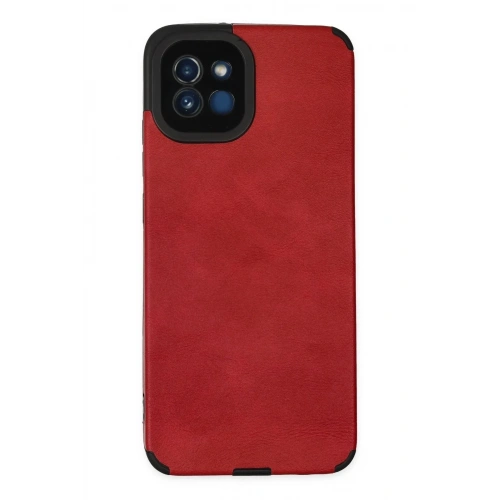Mey İthalat®  Samsung Galaxy A03 Kılıf Loop Deri Silikon - Kırmızı