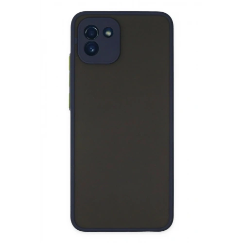 Mey İthalat®  Samsung Galaxy A03 Kılıf Montreal Silikon Kapak - Lacivert