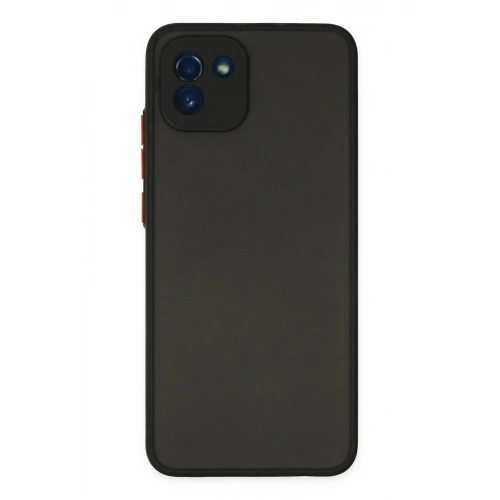Mey İthalat®  Samsung Galaxy A03 Kılıf Montreal Silikon Kapak - Siyah