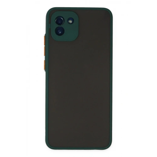 Mey İthalat®  Samsung Galaxy A03 Kılıf Montreal Silikon Kapak - Yeşil