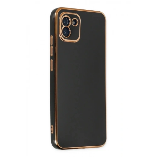 Mey İthalat®  Samsung Galaxy A03 Kılıf Volet Silikon - Siyah