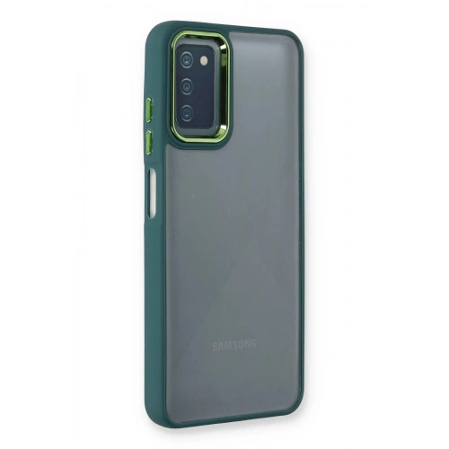Mey İthalat®  Samsung Galaxy A03S Kılıf Dora Kapak - Haki Yeşil