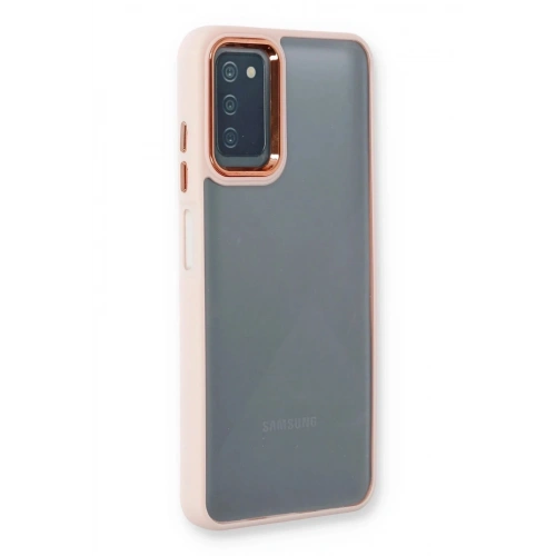 Mey İthalat®  Samsung Galaxy A03S Kılıf Dora Kapak - Pudra