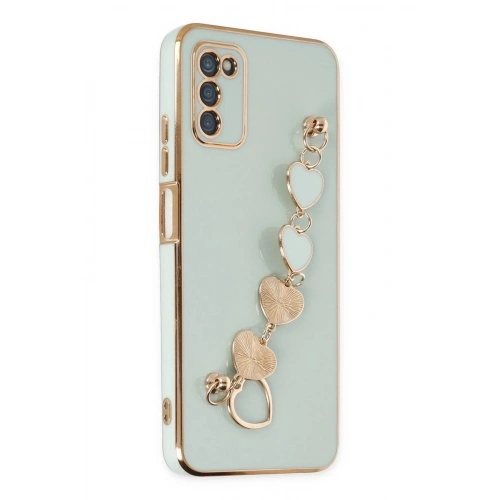 Mey İthalat®  Samsung Galaxy A03S Kılıf Esila Silikon - Su Yeşili