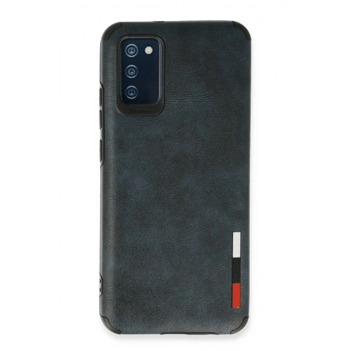 Mey İthalat®  Samsung Galaxy A03S Kılıf Loop Deri Silikon - Lacivert