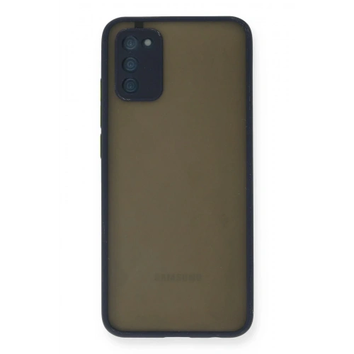 Mey İthalat®  Samsung Galaxy A03S Kılıf Montreal Silikon Kapak - Lacivert