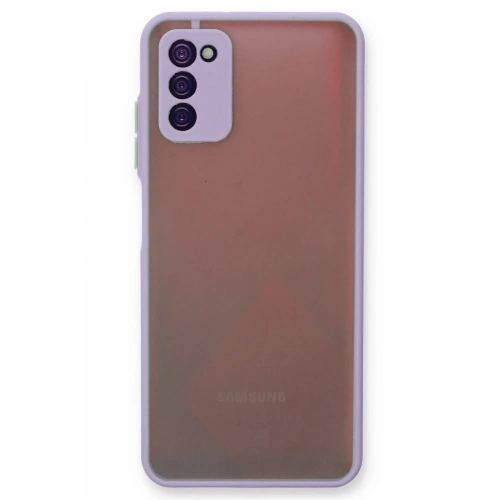 Mey İthalat®  Samsung Galaxy A03S Kılıf Montreal Silikon Kapak - Mor