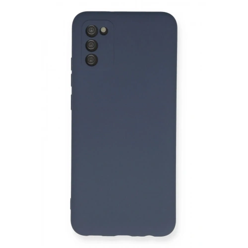Mey İthalat®  Samsung Galaxy A03S Kılıf Nano içi Kadife Silikon - Gri