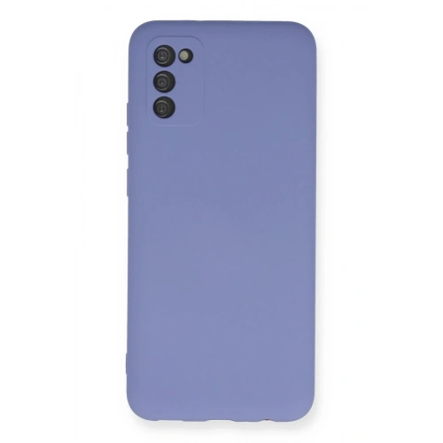 Mey İthalat®  Samsung Galaxy A03S Kılıf Nano içi Kadife Silikon - Lila