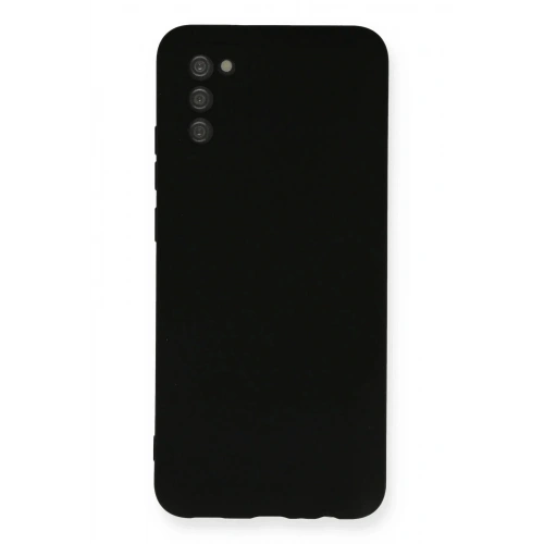 Mey İthalat®  Samsung Galaxy A03S Kılıf Nano içi Kadife Silikon - Siyah