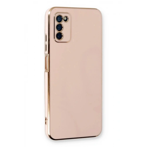 Mey İthalat®  Samsung Galaxy A03S Kılıf Volet Silikon - Pembe