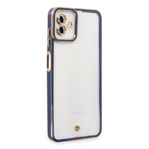 Mey İthalat®  Samsung Galaxy A04 Kılıf Liva Lens Silikon - Mavi