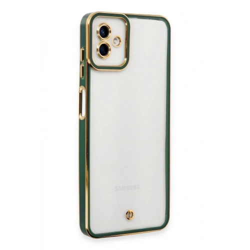 Mey İthalat®  Samsung Galaxy A04 Kılıf Liva Lens Silikon - Yeşil