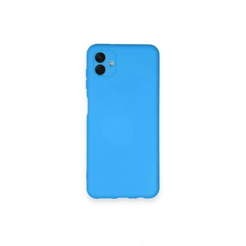 Mey İthalat®  Samsung Galaxy A04 Kılıf Nano içi Kadife Silikon - Mavi