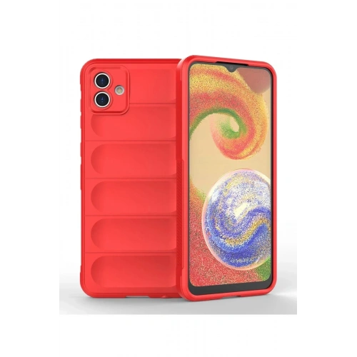Mey İthalat®  Samsung Galaxy A04 Kılıf Optimum Silikon - Kırmızı