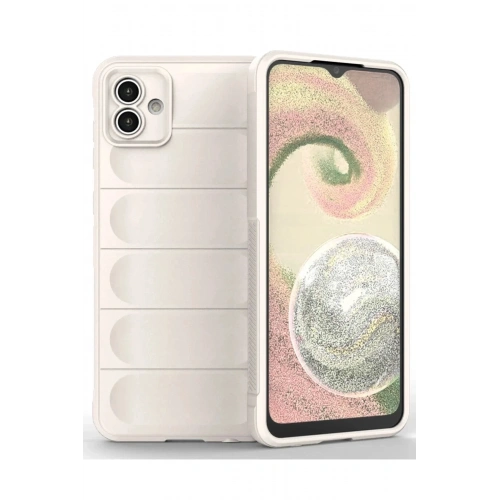 Mey İthalat®  Samsung Galaxy A04 Kılıf Optimum Silikon - Krem