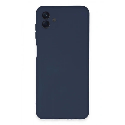 Mey İthalat®  Samsung Galaxy A04E Kılıf Nano içi Kadife Silikon - Lacivert
