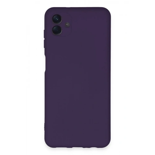 Mey İthalat®  Samsung Galaxy A04E Kılıf Nano içi Kadife Silikon - Mor