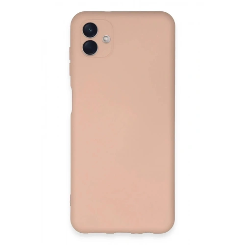 Mey İthalat®  Samsung Galaxy A04E Kılıf Nano içi Kadife Silikon - Pudra