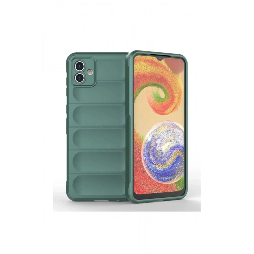 Mey İthalat®  Samsung Galaxy A04E Kılıf Optimum Silikon - Koyu Yeşil