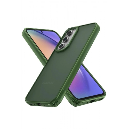 Mey İthalat®  Samsung Galaxy A04S Kılıf Elegant Kapak - Yeşil