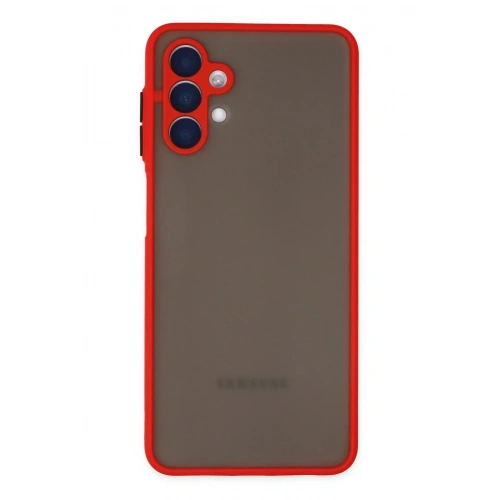 Mey İthalat®  Samsung Galaxy A04S Kılıf Montreal Silikon Kapak - Kırmızı
