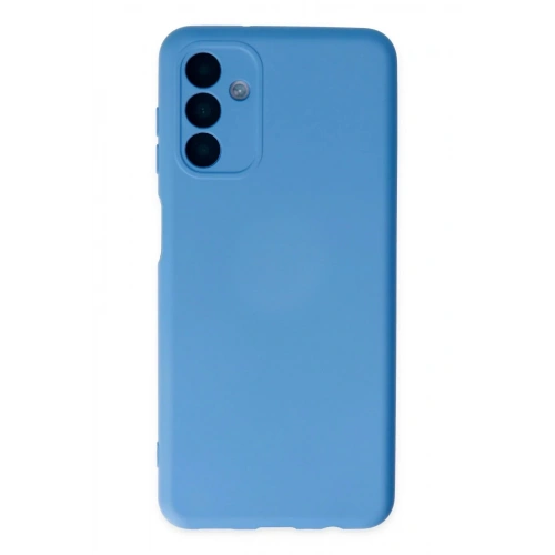 Mey İthalat®  Samsung Galaxy A04S Kılıf Nano içi Kadife Silikon - Mavi