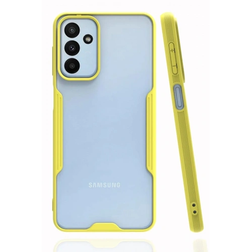 Mey İthalat®  Samsung Galaxy A04S Kılıf Platin Silikon - Sarı