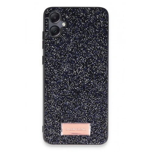 Mey İthalat®  Samsung Galaxy A05 Bright Simli Kapak - Siyah