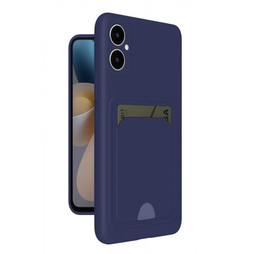 Mey İthalat®  Samsung Galaxy A05 Kelvin Kartvizitli Silikon - Lacivert