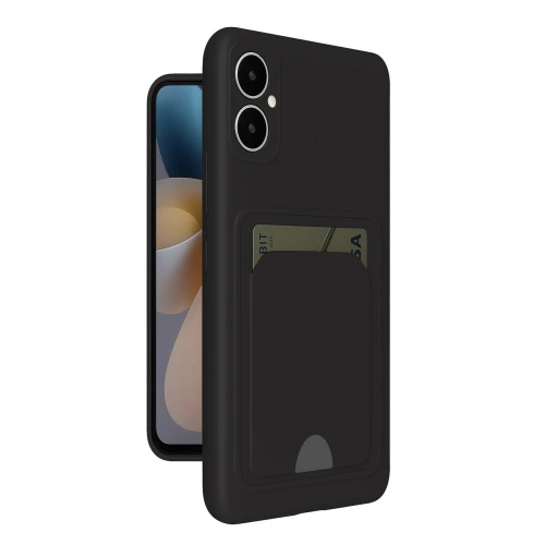 Mey İthalat®  Samsung Galaxy A05 Kelvin Kartvizitli Silikon - Siyah