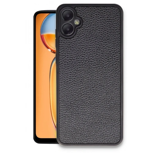 Mey İthalat®  Samsung Galaxy A05 Kılıf Aras Deri Kapak - Siyah