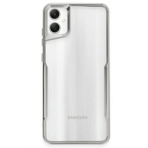 Mey İthalat®  Samsung Galaxy A05 Kılıf Boyi Silikon Kapak - Gümüş