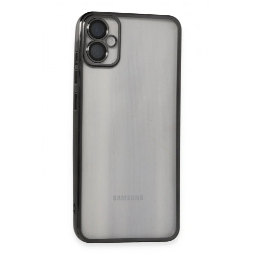 Mey İthalat®  Samsung Galaxy A05 Kılıf  Lensli Silikon - Siyah