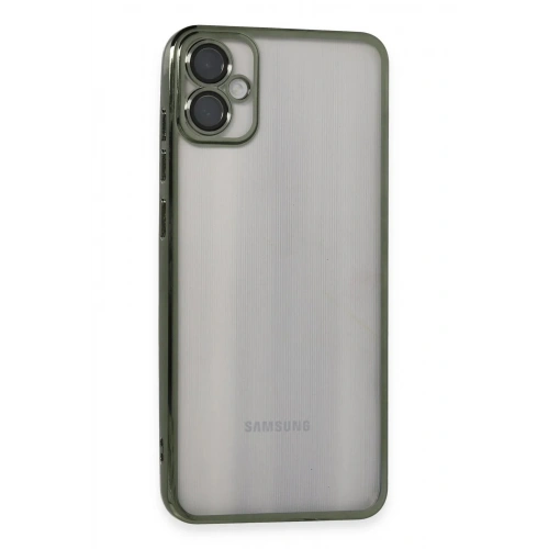 Mey İthalat®  Samsung Galaxy A05 Kılıf  Lensli Silikon - Yeşil